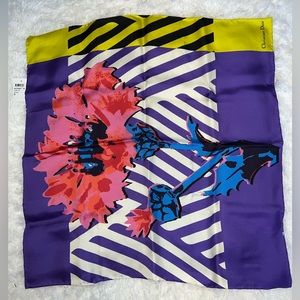 Dior square silk scarf